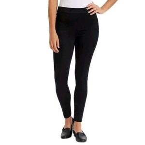 Gloria Vanderbilt Women's Black High Rise Fitted Pull On Comfort‎ Jeans Size 8